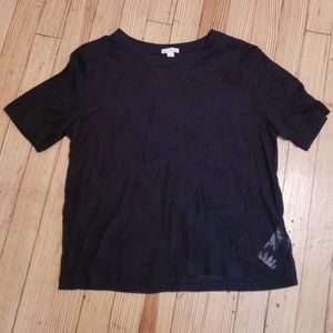 Gap sheer daisy shirt